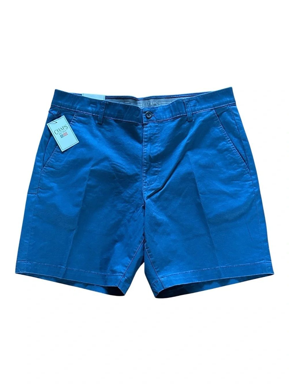 NEW Chaps Flex Flat Front Shorts in Navy Blue